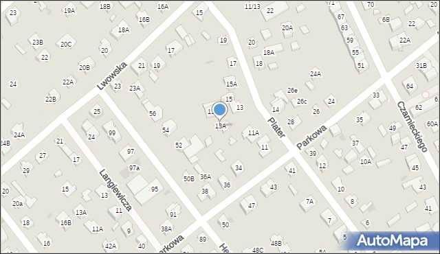 Legionowo, Plater Emilii, 13A, mapa Legionowo