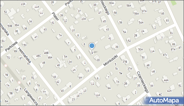 Legionowo, Plater Emilii, 4, mapa Legionowo