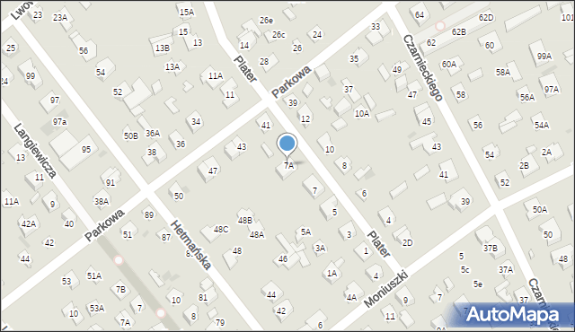 Legionowo, Plater Emilii, 7A, mapa Legionowo