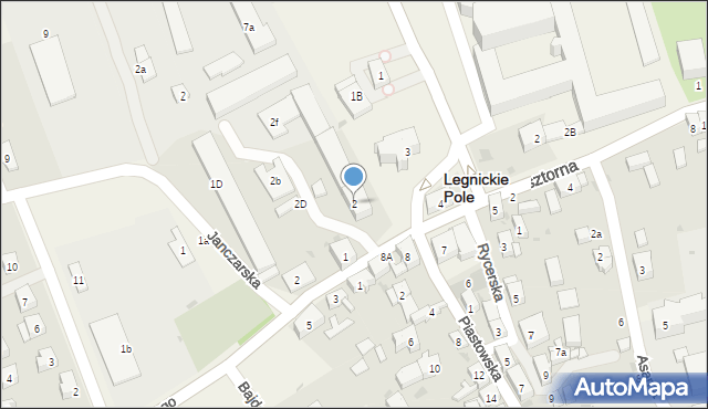 Legnickie Pole, Plac Henryka Pobożnego, 2, mapa Legnickie Pole