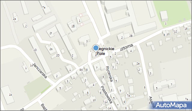 Legnickie Pole, Plac Henryka Pobożnego, 4, mapa Legnickie Pole