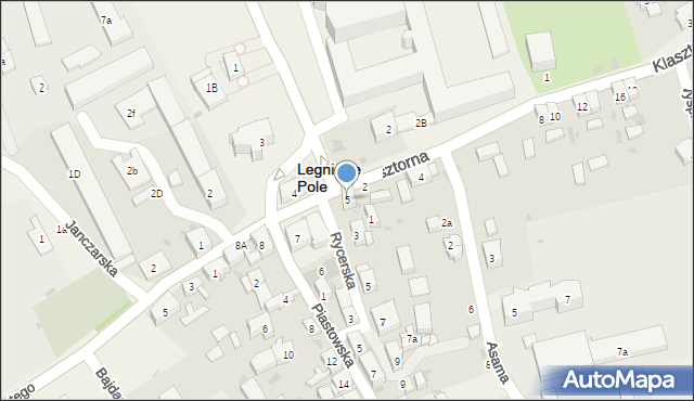 Legnickie Pole, Plac Henryka Pobożnego, 5, mapa Legnickie Pole