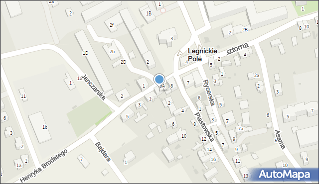 Legnickie Pole, Plac Henryka Pobożnego, 9, mapa Legnickie Pole