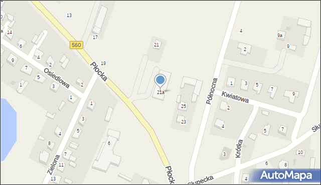 Lelice, Płocka, 21a, mapa Lelice