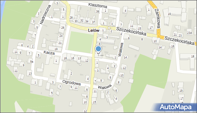 Lelów, Plac Partyzantów, 11, mapa Lelów