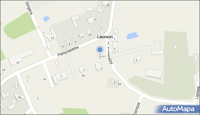 Leoncin, Plac Kobendzy Romana, 2, mapa Leoncin