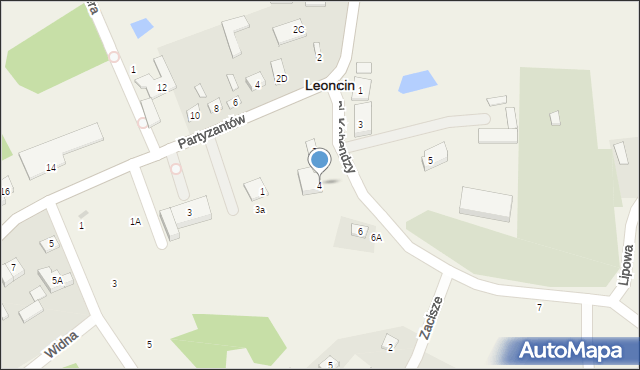 Leoncin, Plac Kobendzy Romana, 4, mapa Leoncin