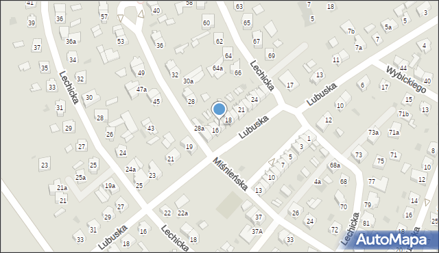 Leszno, Plac Obrońców Warszawy, 17, mapa Leszno