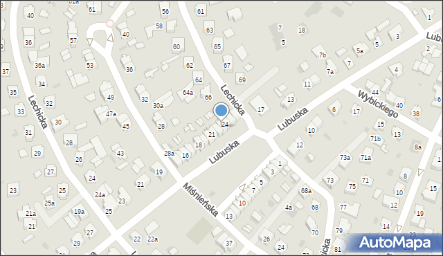 Leszno, Plac Obrońców Warszawy, 23, mapa Leszno