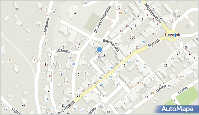 Leżajsk, Plac Jaszowskiego Rudolfa, 1a, mapa Leżajsk