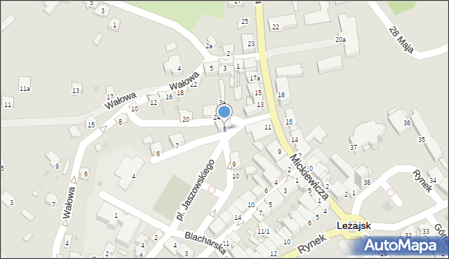 Leżajsk, Plac Jaszowskiego Rudolfa, 8, mapa Leżajsk
