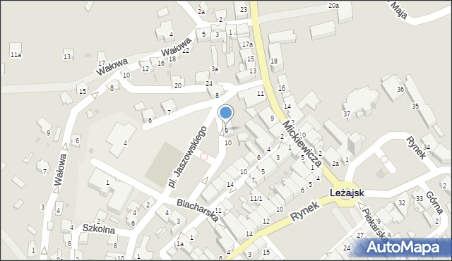 Leżajsk, Plac Jaszowskiego Rudolfa, 9, mapa Leżajsk