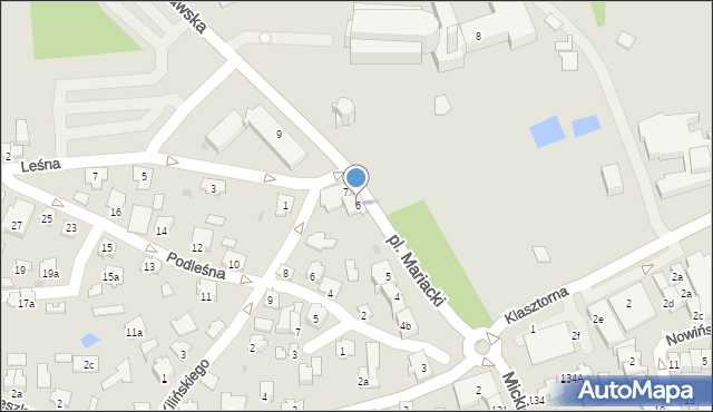 Leżajsk, Plac Mariacki, 6, mapa Leżajsk
