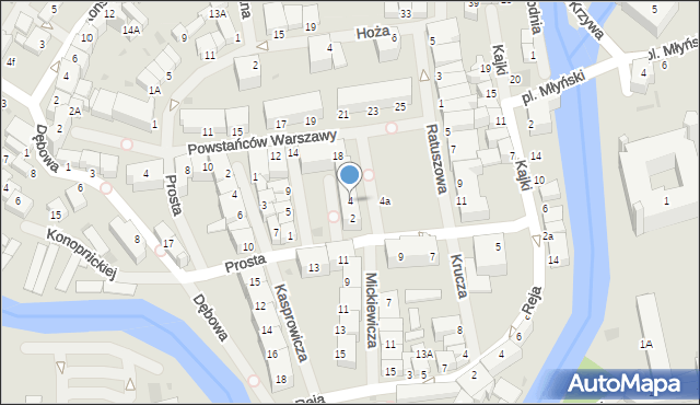 Lidzbark Warmiński, Plac Wolności, 4, mapa Lidzbark Warmiński
