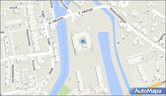 Lidzbark Warmiński, Plac Zamkowy, 1, mapa Lidzbark Warmiński