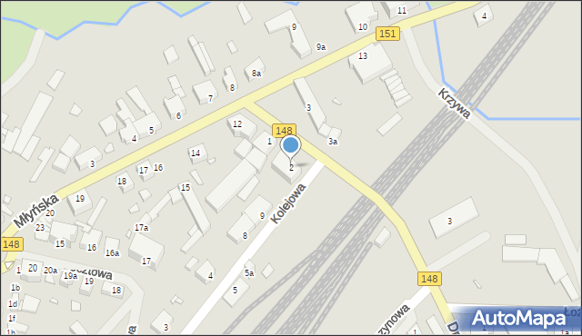 Łobez, Plac Spółdzielców, 2, mapa Łobez