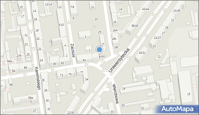 Łódź, Plac Pokoju, 3, mapa Łodzi