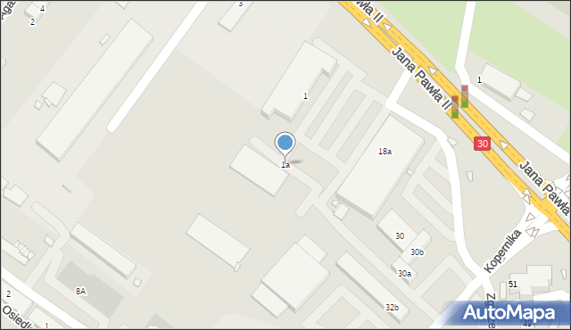 Lubań, Plac św. Jana Pawła II, 1a, mapa Lubań
