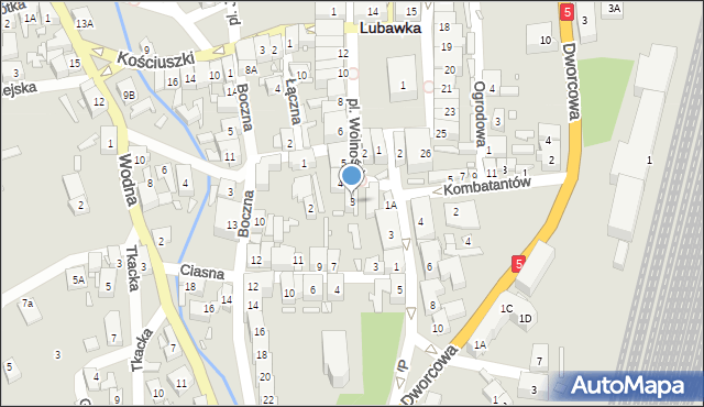 Lubawka, Plac Wolności, 3, mapa Lubawka