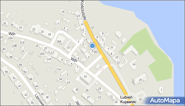 Lubień Kujawski, Plac Wolności, 5, mapa Lubień Kujawski