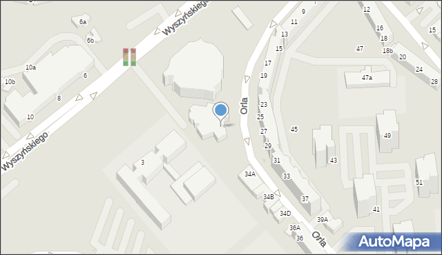 Lubin, Plac św. Maksymiliana Marii Kolbego, 1, mapa Lubin