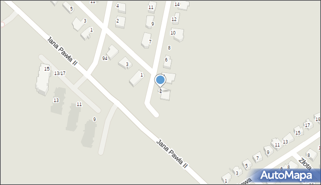 Lubin, Platynowa, 2, mapa Lubin