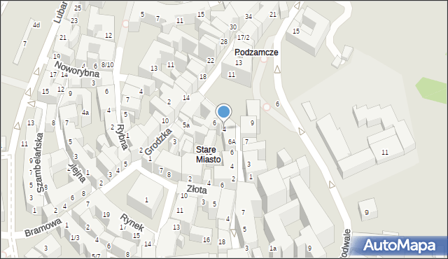 Lublin, Plac Po Farze, 4, mapa Lublina