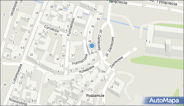 Lublin, Plac Zamkowy, 2a, mapa Lublina