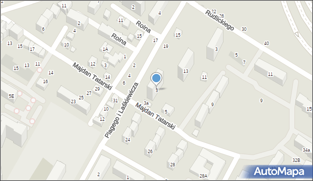 Lublin, Plagego i Laśkiewicza, 3, mapa Lublina