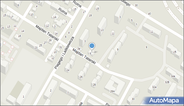 Lublin, Plagego i Laśkiewicza, 7, mapa Lublina