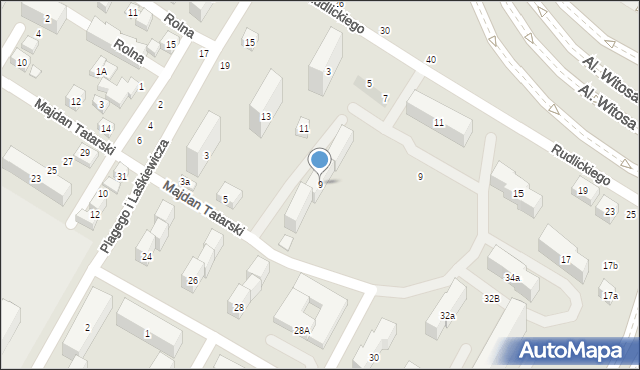 Lublin, Plagego i Laśkiewicza, 9, mapa Lublina