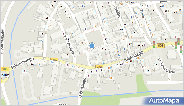 Lubliniec, Plac Mańki Konrada, 3, mapa Lubliniec
