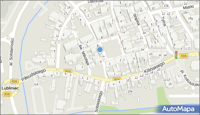 Lubliniec, Plac Mańki Konrada, 4, mapa Lubliniec