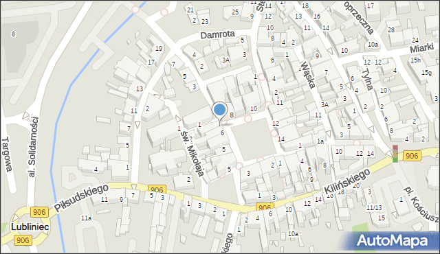 Lubliniec, Plac Mańki Konrada, 7, mapa Lubliniec