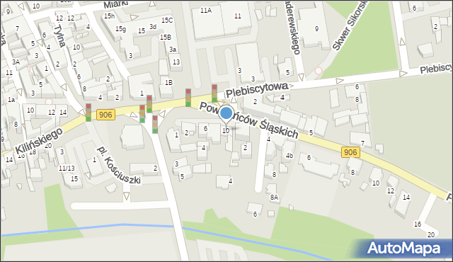 Lubliniec, Plac Sienkiewicza Henryka, 10, mapa Lubliniec