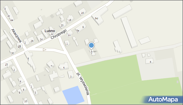 Lubno, Plac Wyzwolenia, 2, mapa Lubno
