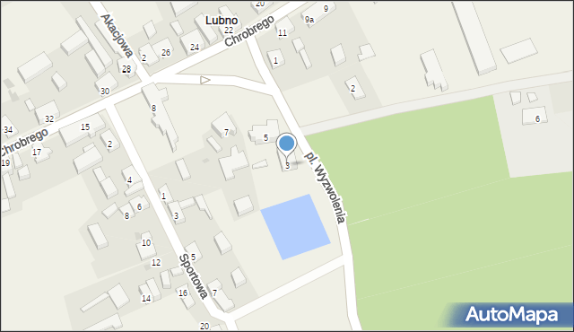 Lubno, Plac Wyzwolenia, 3, mapa Lubno