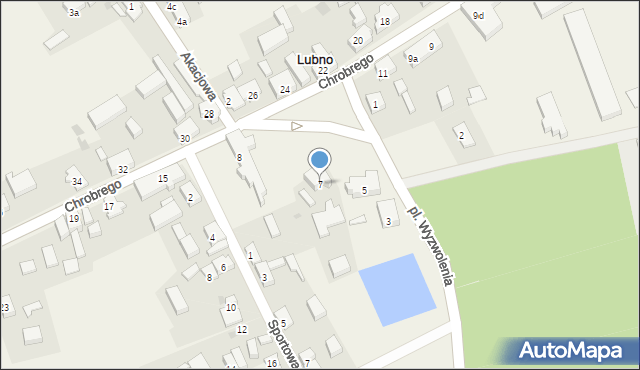Lubno, Plac Wyzwolenia, 7, mapa Lubno