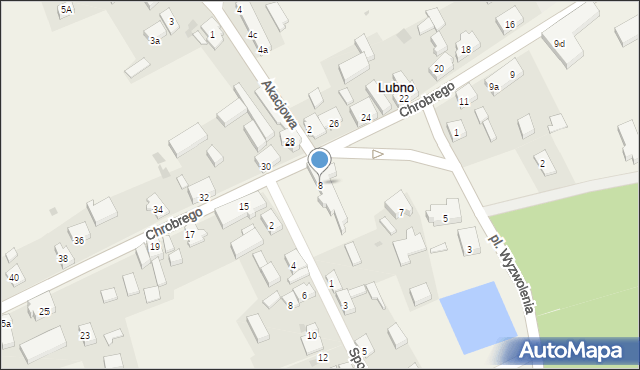 Lubno, Plac Wyzwolenia, 8, mapa Lubno