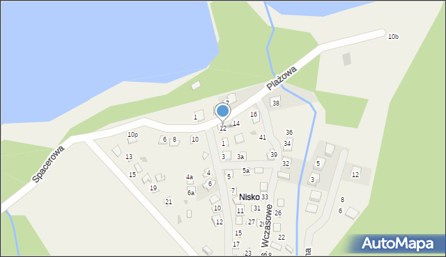 Lubowidz, Plażowa, 12, mapa Lubowidz