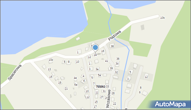 Lubowidz, Plażowa, 14, mapa Lubowidz