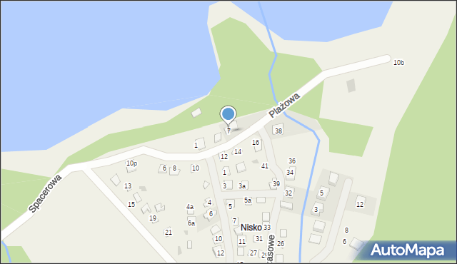 Lubowidz, Plażowa, 7, mapa Lubowidz