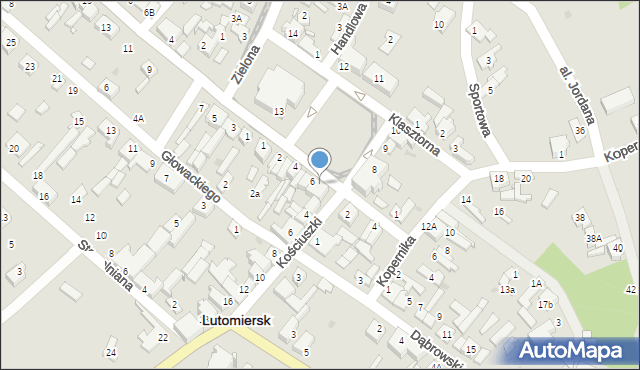Lutomiersk, Plac Jana Pawła II, 7, mapa Lutomiersk