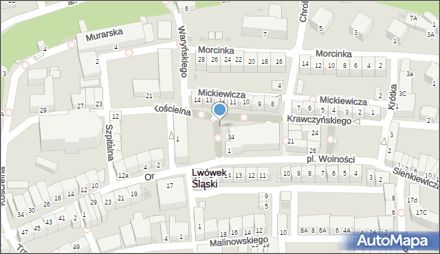 Lwówek Śląski, Plac Wolności, 29, mapa Lwówek Śląski