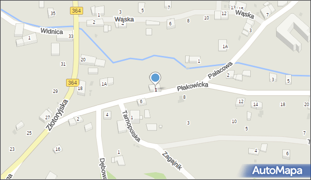 Lwówek Śląski, Płakowicka, 1, mapa Lwówek Śląski