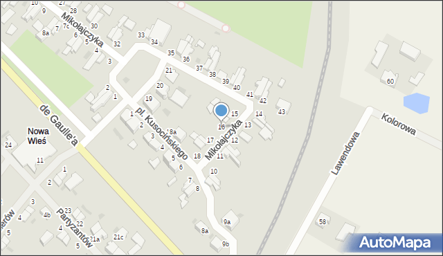Malbork, Plac Kusocińskiego Janusza, 16, mapa Malborka