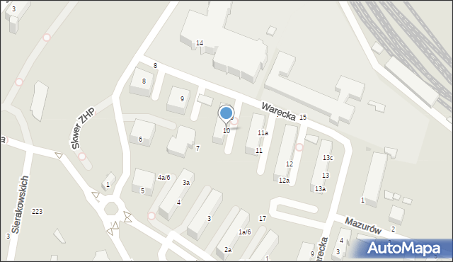 Malbork, Plac Narutowicza Gabriela, 10, mapa Malborka