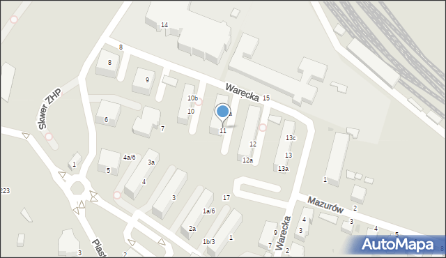 Malbork, Plac Narutowicza Gabriela, 11-11a, mapa Malborka