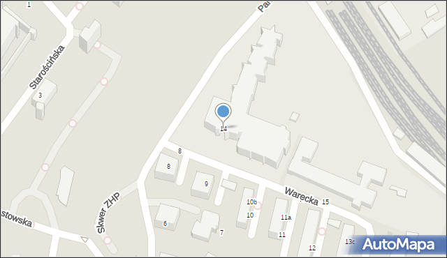 Malbork, Plac Narutowicza Gabriela, 14, mapa Malborka