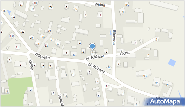 Marzenin, Plac Różany, 4, mapa Marzenin
